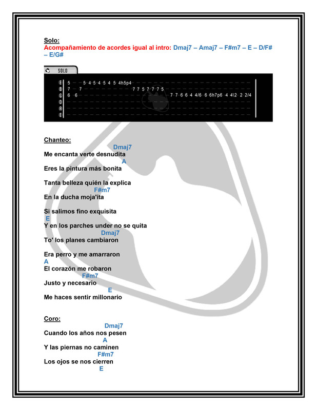 Cómo tocar ADMV de MALUMA en Guitarra (Tutorial + PDF + Tablatura GRATIS)  ARPEGIO Y PUNTEOS ⋆ Music Tutorials