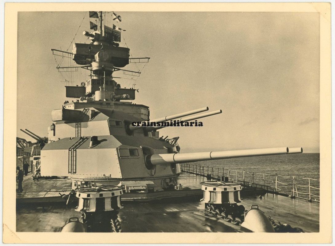 Orig. Foto schwere Kreuzer Prinz Eugen mit Geschütz Turm - Schiff Ostsee (1)