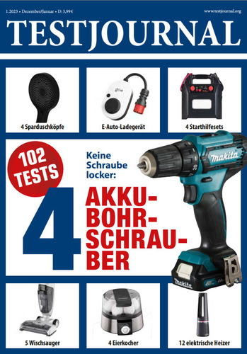 Cover: Testjournal Verbrauchermagazin No 01 2023