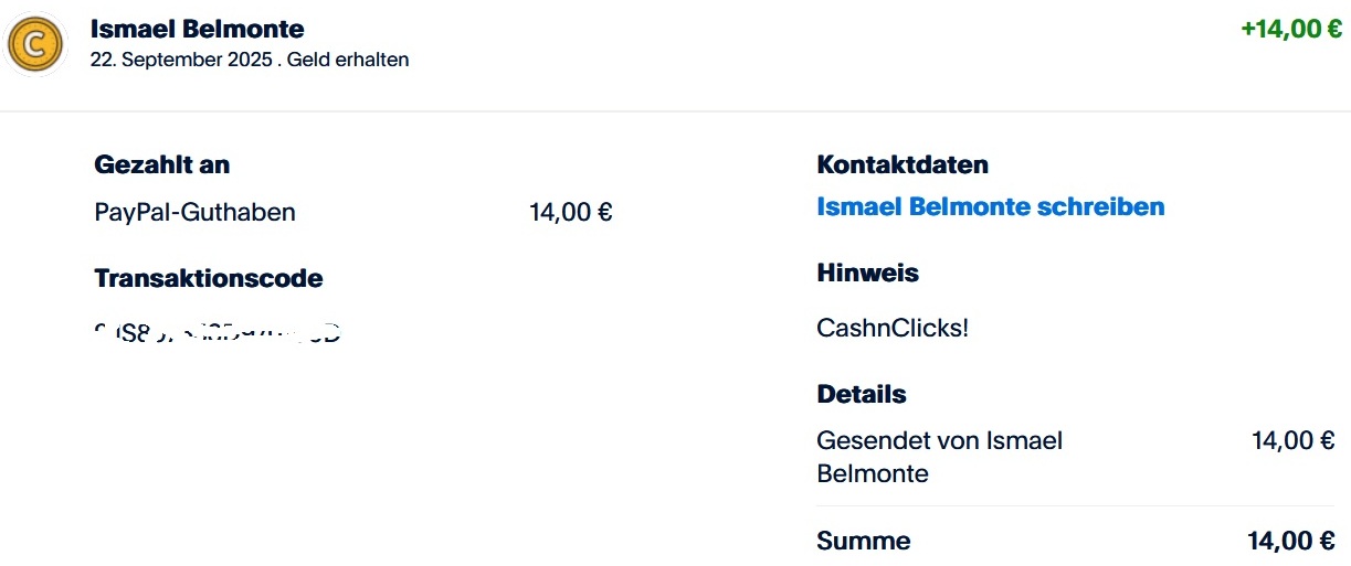 Payment proof