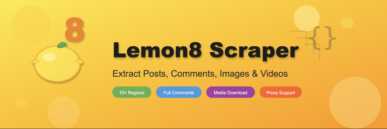 Lemon8 Scraper Banner