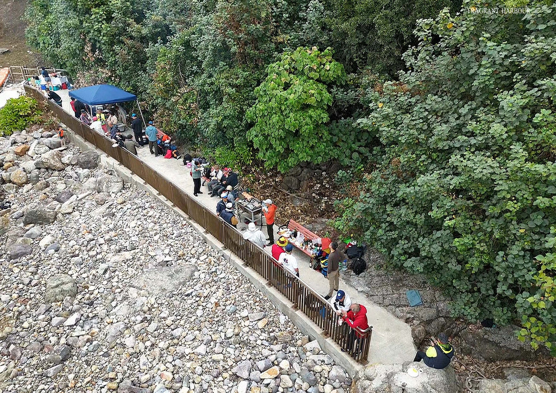 BBQ area at Hap Mun Beach (New Year's Beach Day 2025)