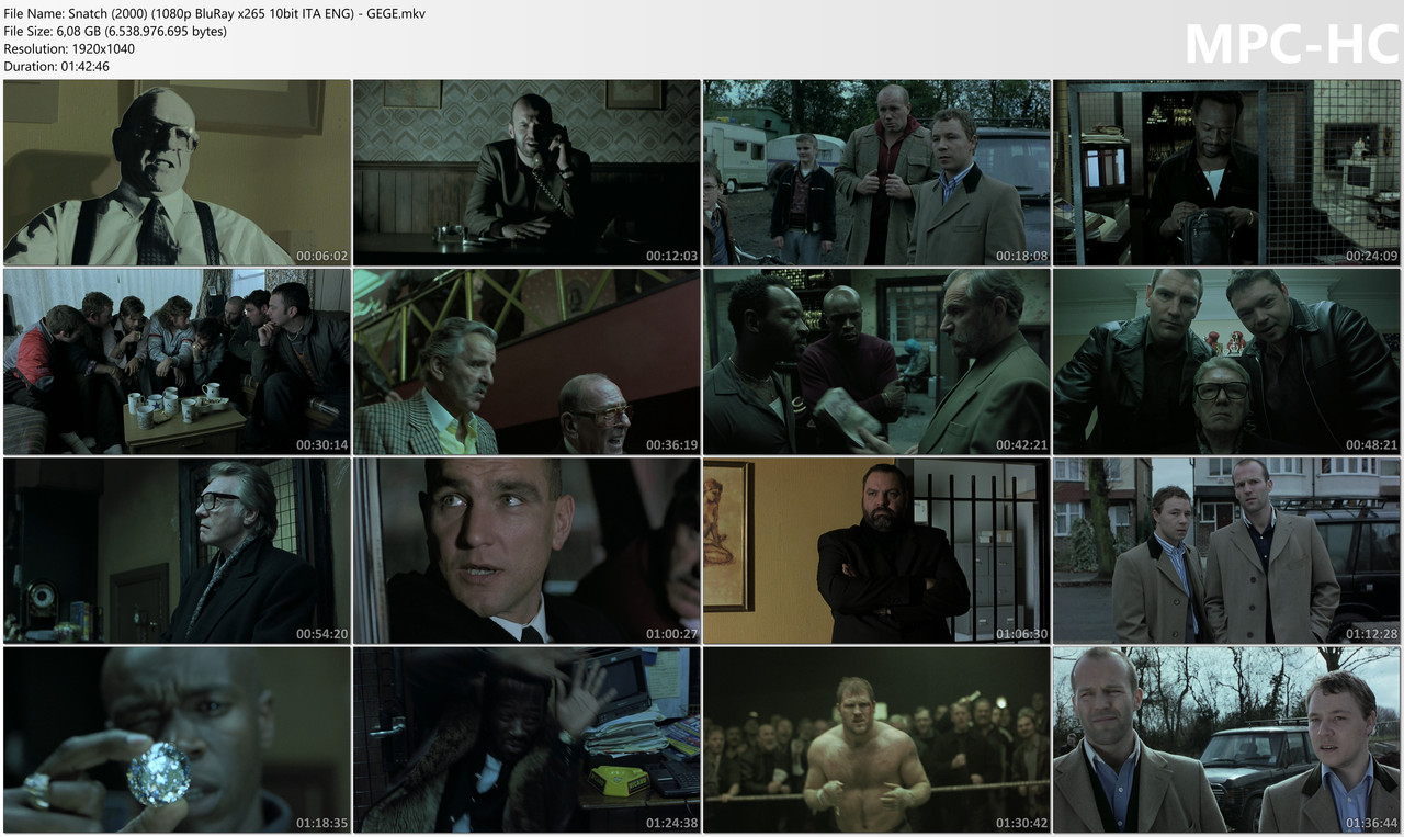 Snatch (2000) (1080p Blu Ray x265 10bit ITA ENG) GEGE mkv thumbs