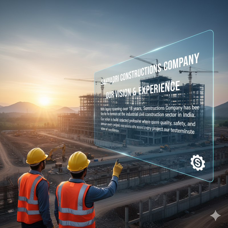 A dedicated team of construction professionals from Sribal Construction Company discussing plans on-site.