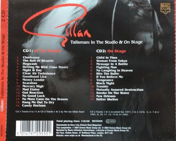 Gillan - Talisman: In The Studio & On Stage [2CD] (2004) Lossless+MP3