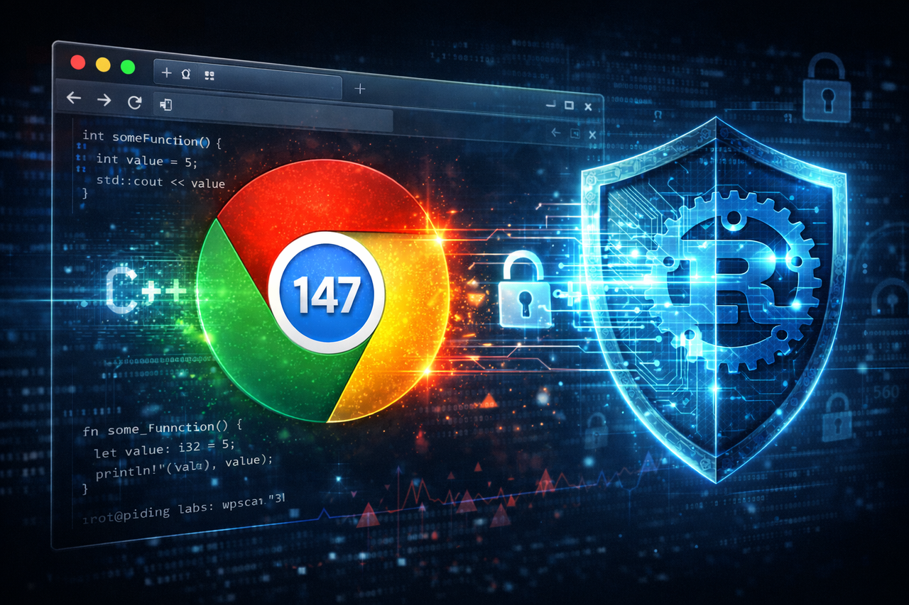 Chrome 147 chegou: motor em Rust, visual renovado e o fim de 40 falhas críticas de segurança