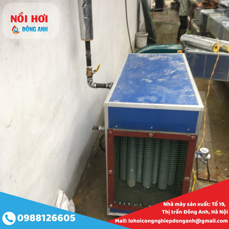 sưởi gà bằng nồi hơi