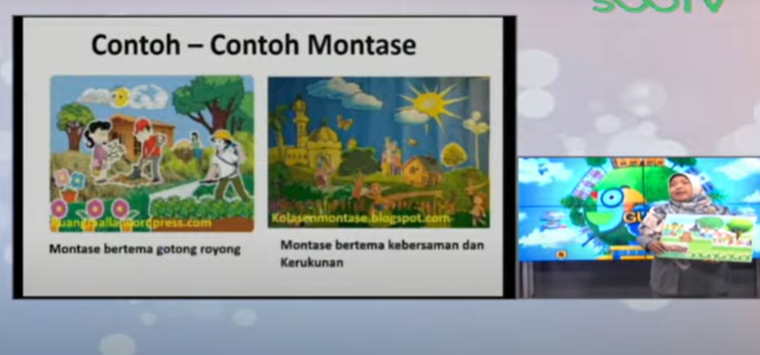 Contoh seni rupa teknik tempel montase