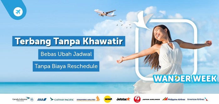 Fleksibilitas tiket pesawat Garuda Indonesia yang ditawarkan Traveloka.