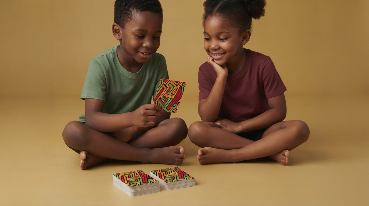 Une carte du jeu Gamafrica Afrique avant le mini-quiz