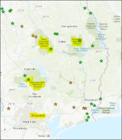 Texas Hunting Rregionm Map Hunting near Houston » 300BlkTalk