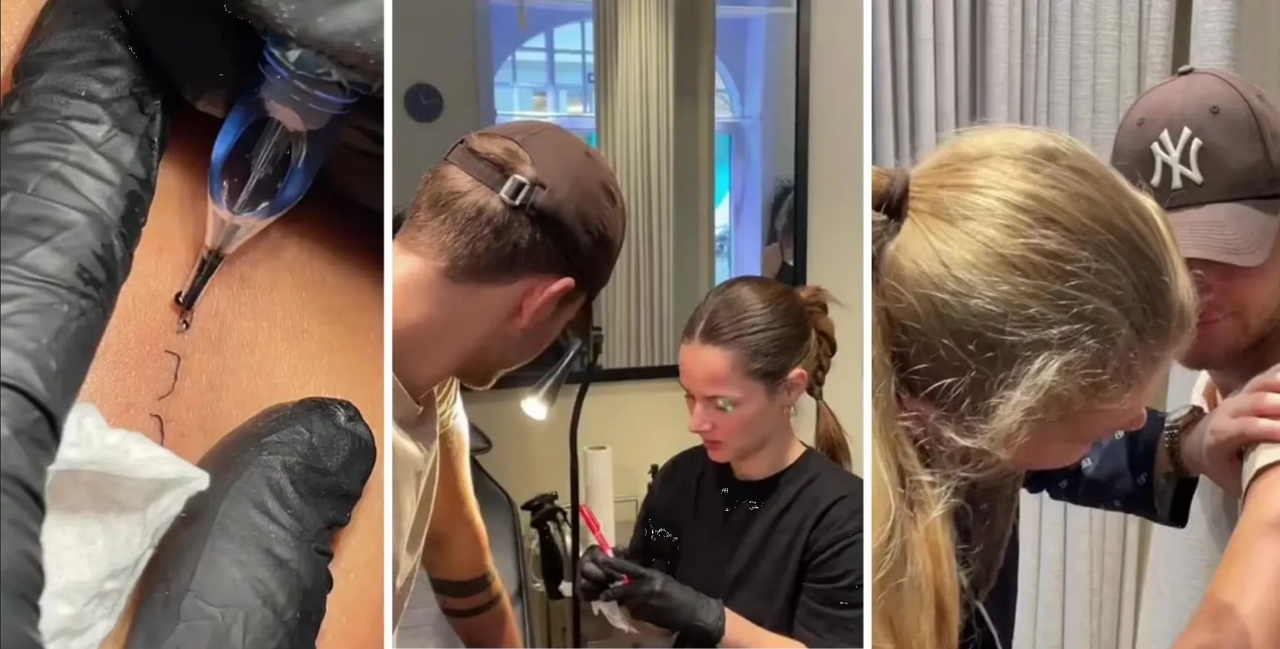 VIRAL: Se tatuó la marca que le dejó una mordida de su novia