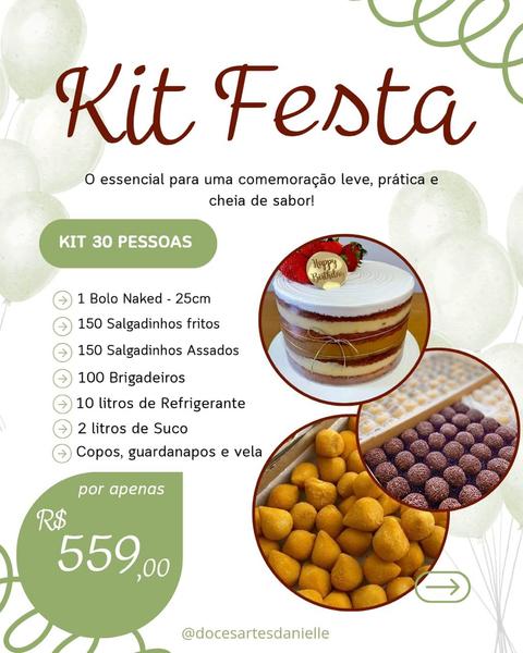 Kit Festa 30 pessoas - R$ 559