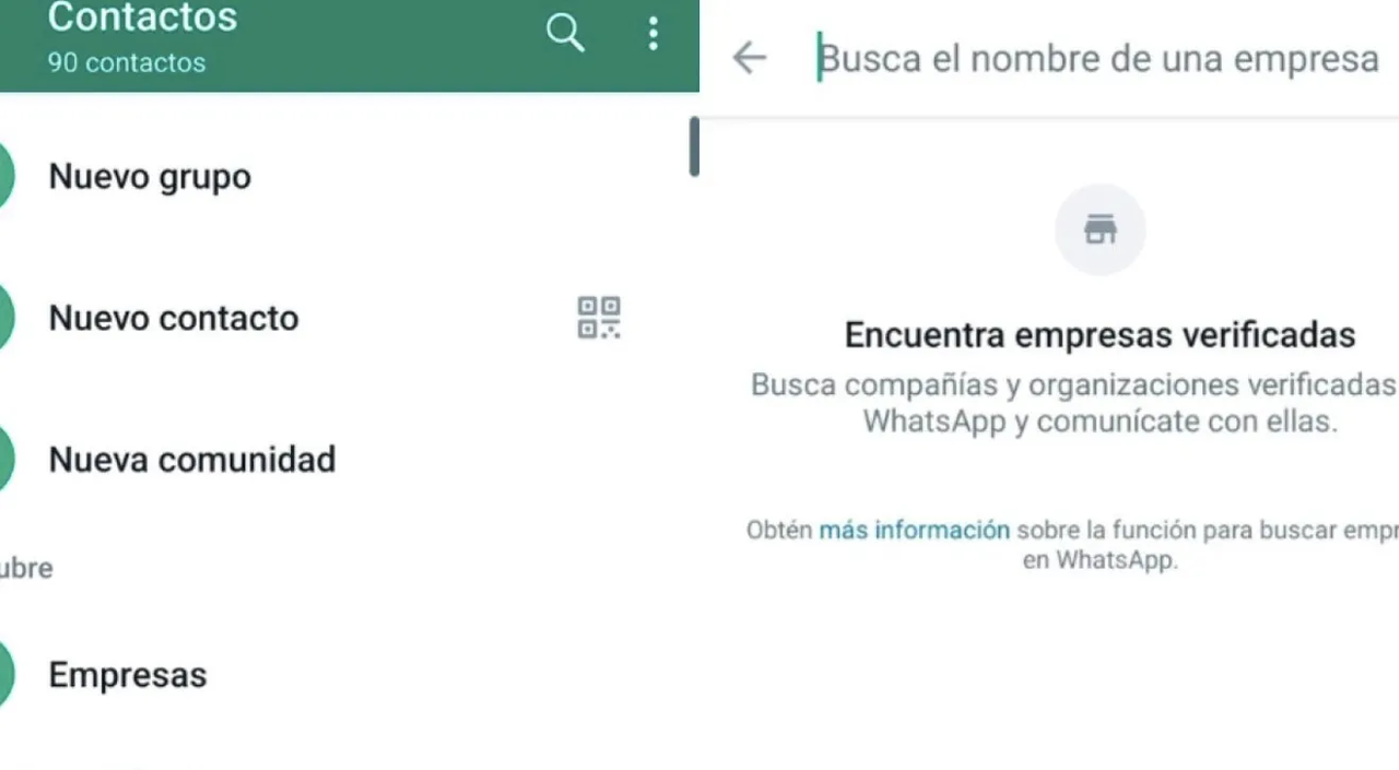 WhatsApp implementa el buscador de empresas en México y Brasil