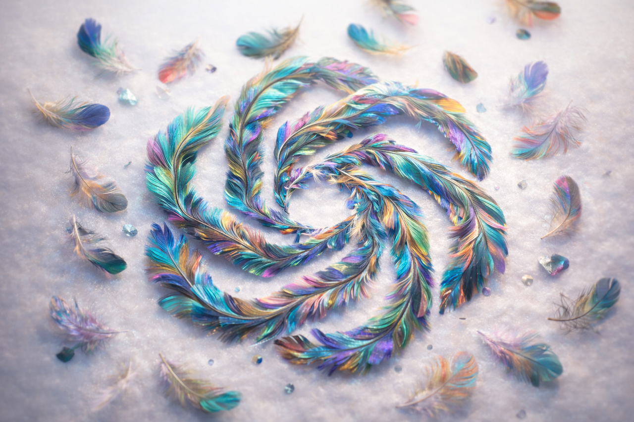 Logo từ lông chim