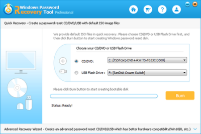 Windows Password Recovery Tool Professional 6.4.5.0