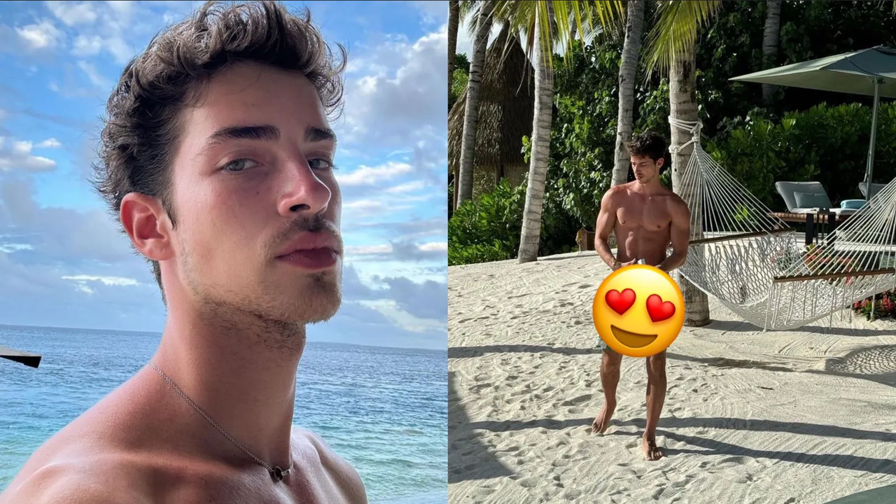 Estas son las sudorosas fotos de Manu Ríos en poca ropa en la playa