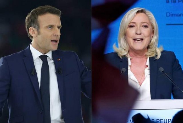 Macron y Le Pen Macron y Le Pen