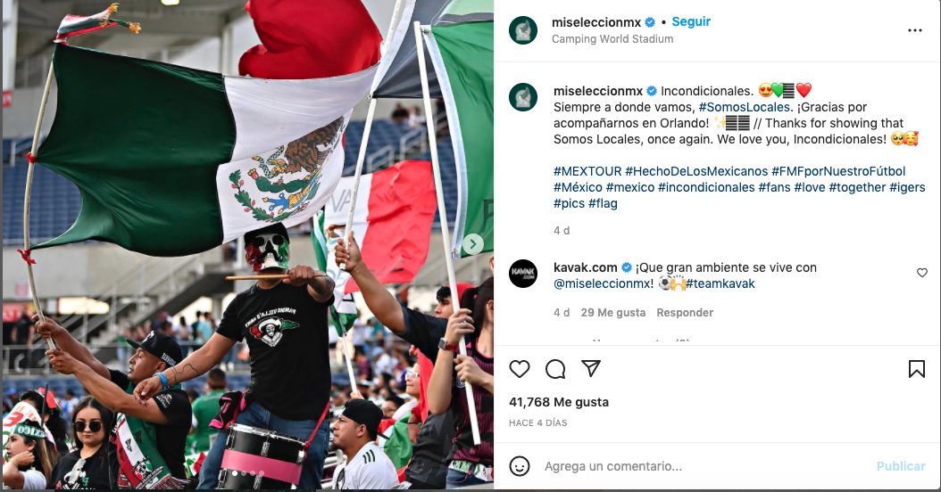 Twitter oficial de la Selección Mexicana