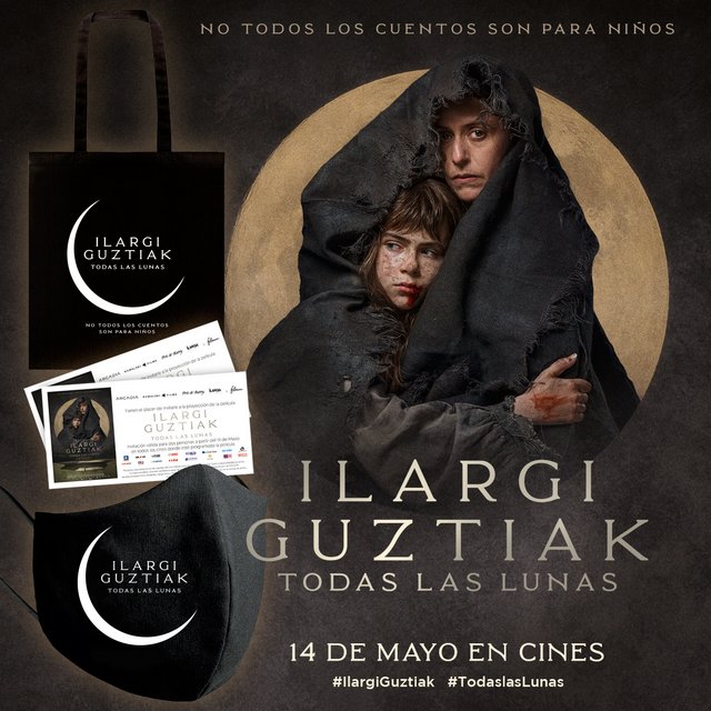 SORTEAMOS 3 PACKS DE MERCHANDISING DE LA PELÍCULA “ILARGI GUZTIAK. TODAS LAS LUNAS” QUE SE ESTRENA ESTE VIERNES EN CINES