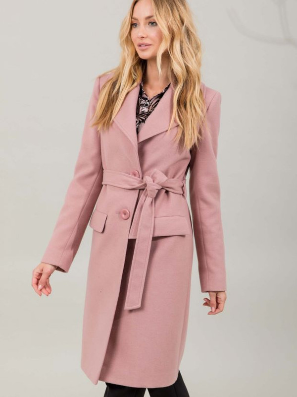 PS fashion roze kaput s kaišem