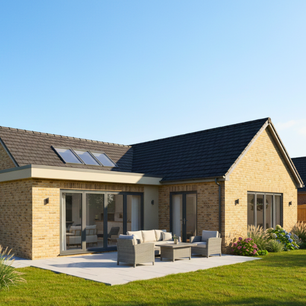 Double storey brick extension