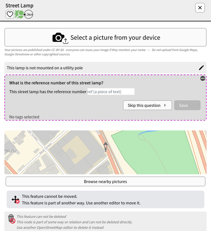 MapComplete :: Street Lighting
