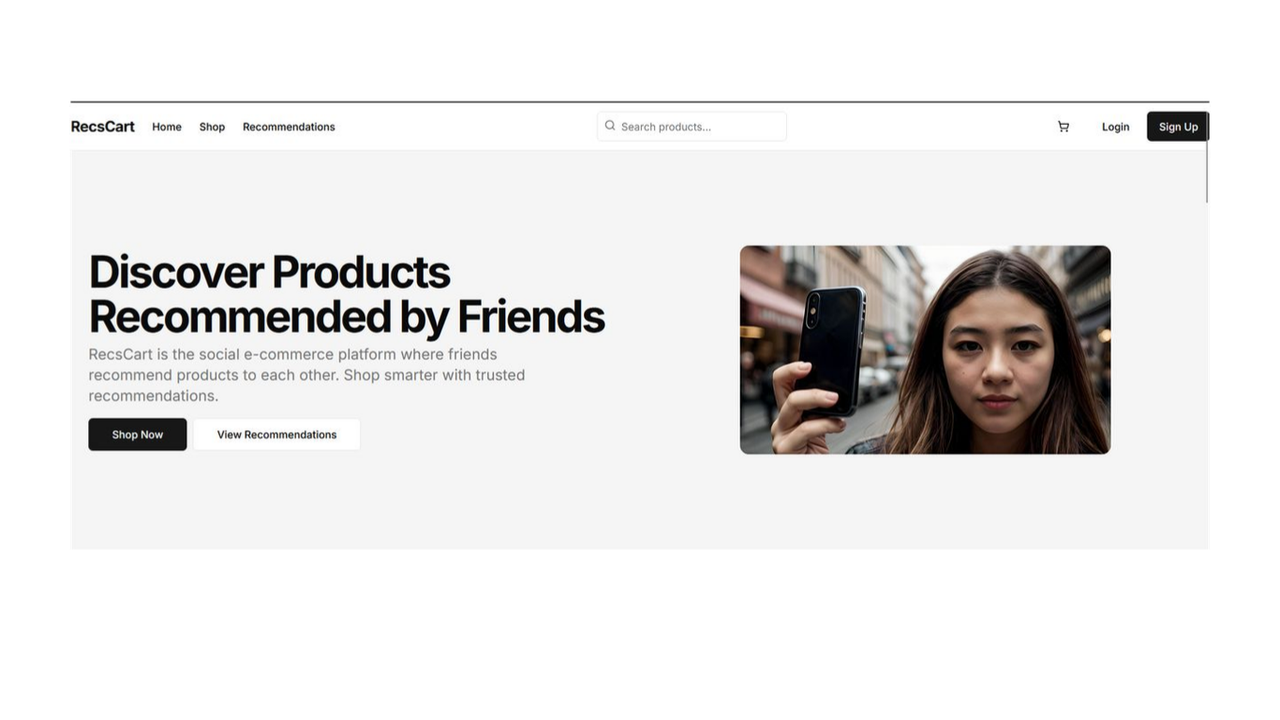 Recs-Cart: E-Commerce Platform