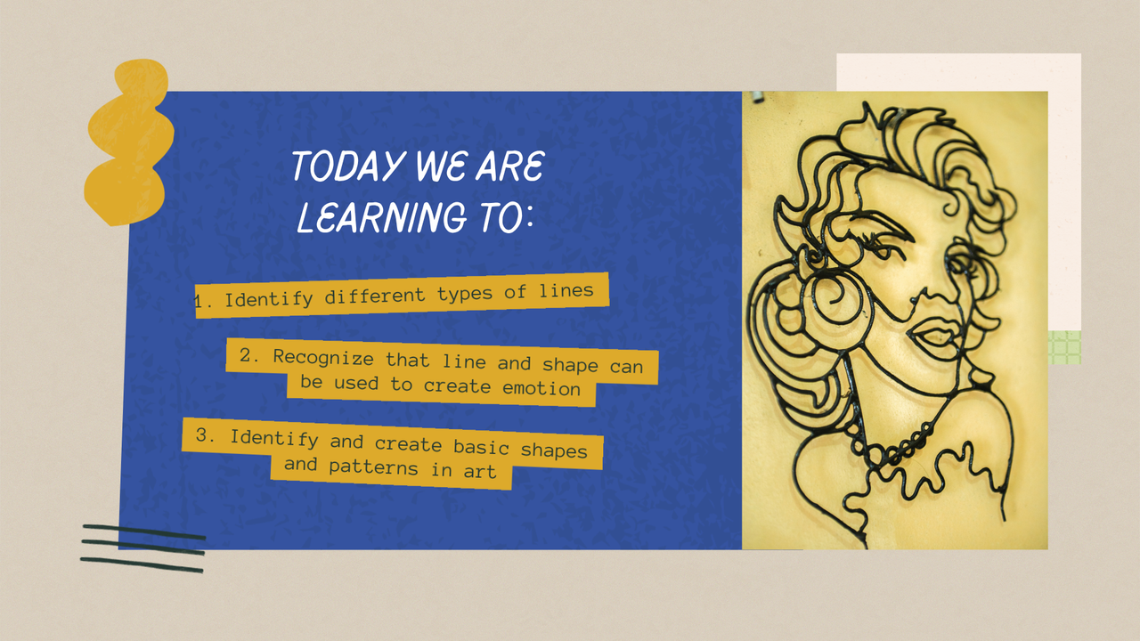 Elements of Art - Lines and Shapes Presentation