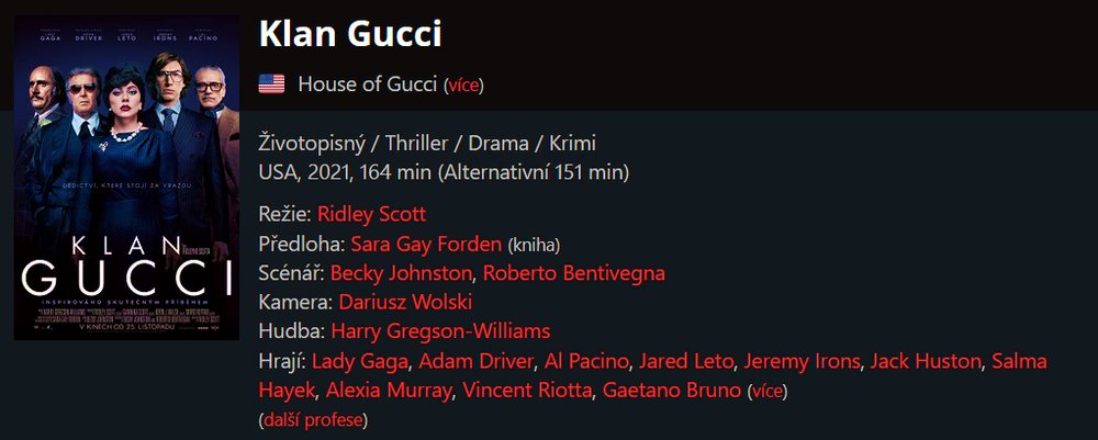 Klan Gucci / House of Gucci (2021)
