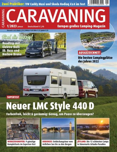 Cover: Caravaning Europas großes Campingmagazin No 01 Januar 2023