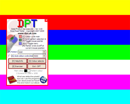 Dead Pixel Tester (DPT) v3.0