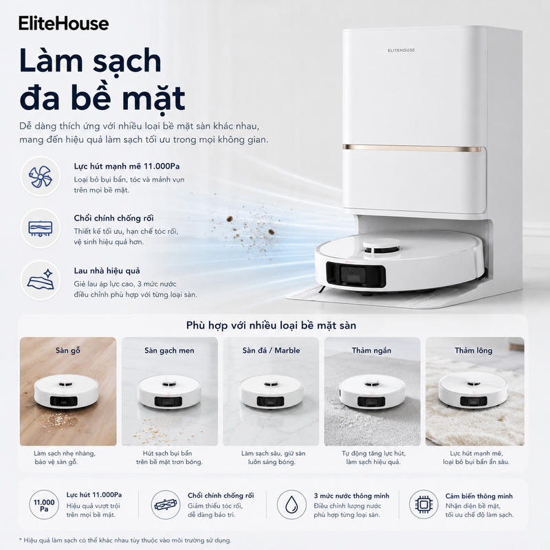 Làm sạch đa bề mặt