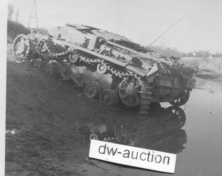 Sturmgeschütz Abt. 197 , abgeschossenes Sturmges
