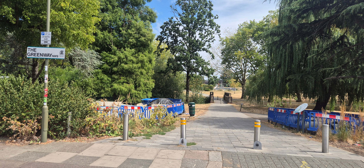 Open green space for a kickabout at Silkstream Park, Colindale