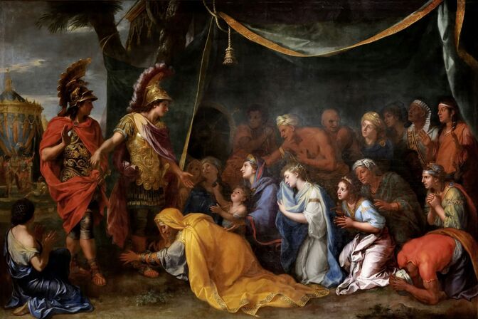 "L'accueil de la civilisation eurysienne en Afarée", tableau de Victor Kaster, 1805.
