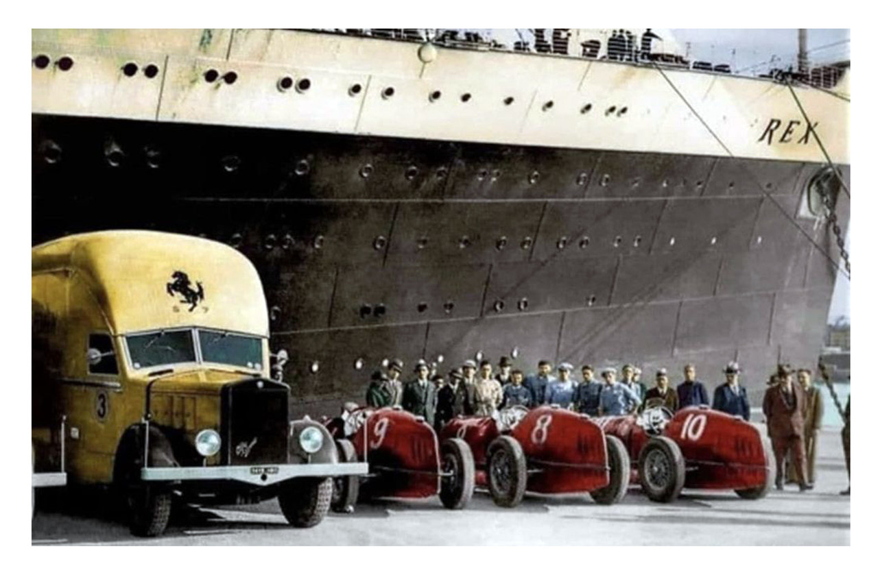 Scuderia Ferrari Alfa Romeo port New York 1936