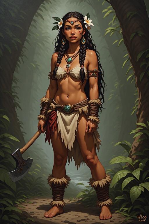 naked-polynesian-girl-warrior-(26)