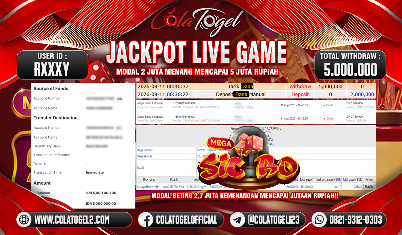JACKPOT LIVE GAME GACOR!!