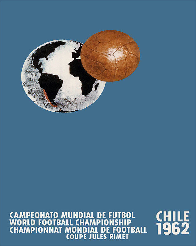 1962 Chile World Cup Poster - Classic Football Wall Art 12X16