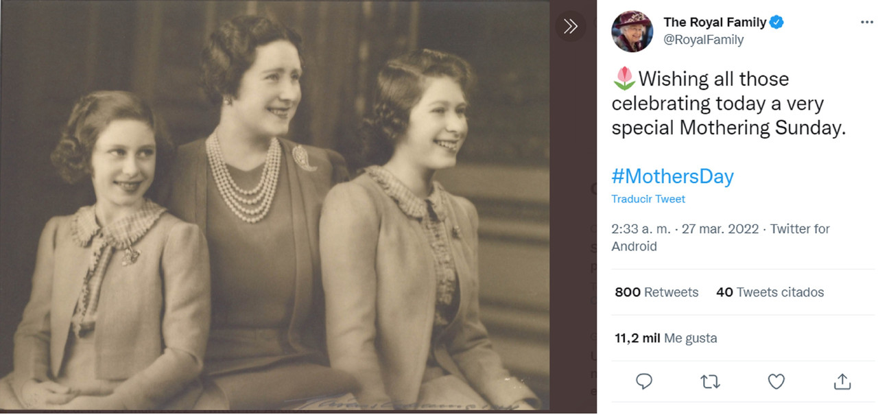 Reina Isabel festejó el Día de la Madre con una foto inédita, tienes que verla