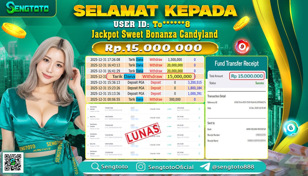 BUKTI PEMBAYARAN SLOT SWEET BONANZA CANDYLAND