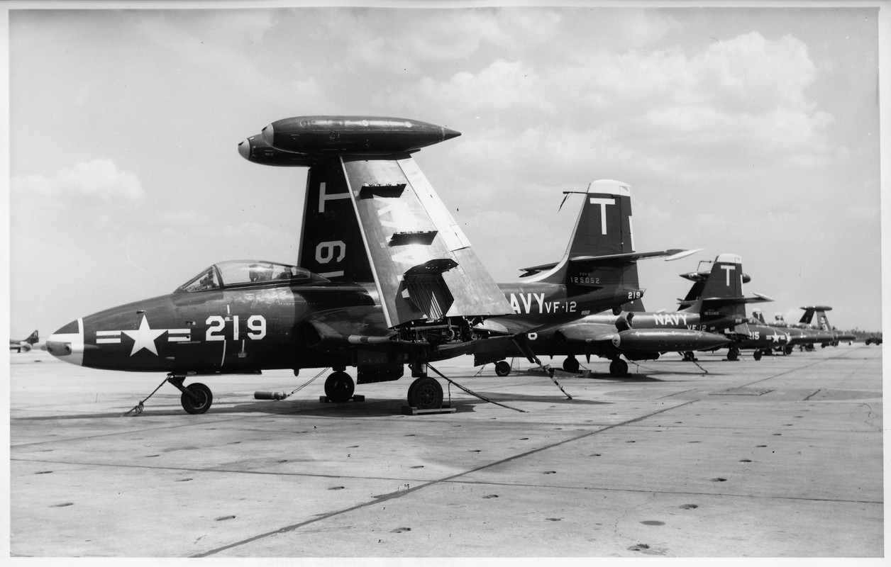 F2H-2 125052 VF-12 T219 Cecil Field Jun-9-54 JFa