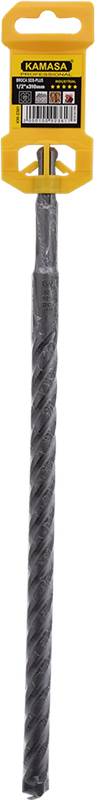 BROCA SDS-PLUS CON 4 ARISTAS DE CORTE 1/2"x310mm 5 ESTRELLAS KAMASA