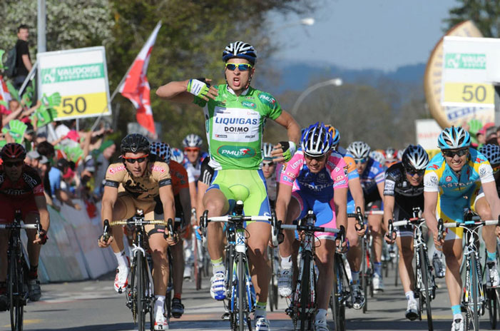 Sagan vince la prima tappa del Giro di Romandia 2010 (foto Graham Watson)