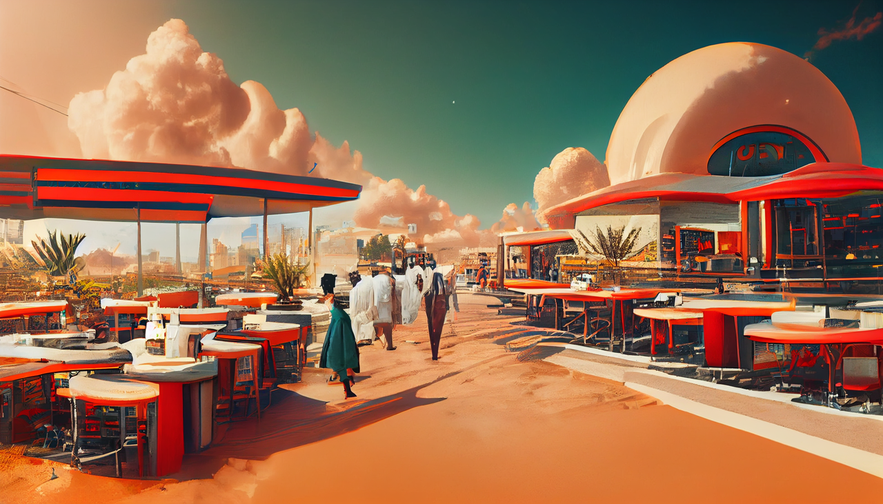 Lopezf32-Black-owned-restaurant-in-a-busy-retro-futuristic-dese-0f3efc50-cbd4-4229-b866-666cb0ae5b0e.png