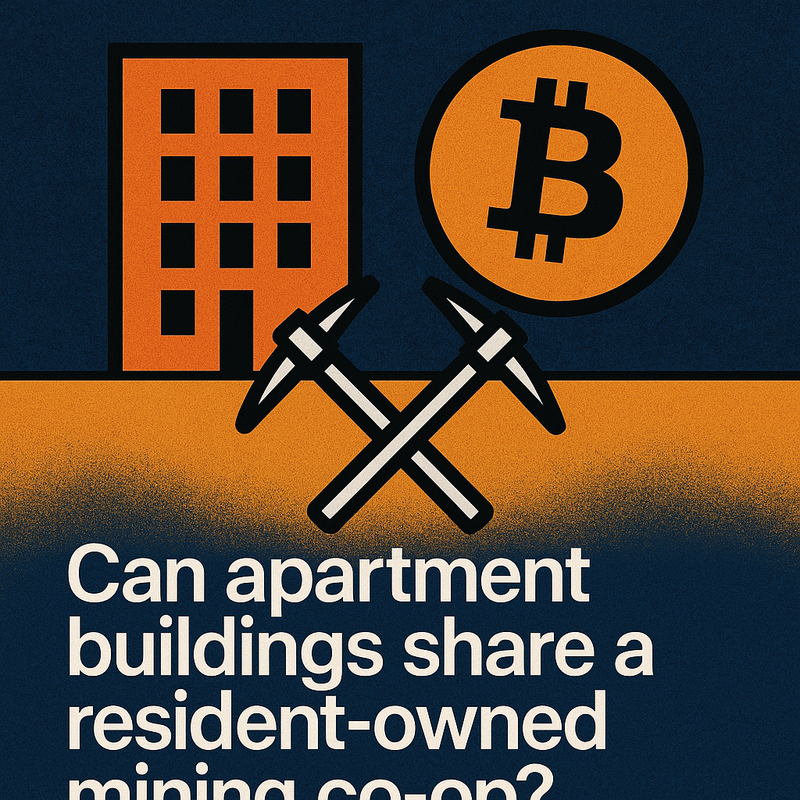 Can apartment buildings share a resident-owned mining co-op?
