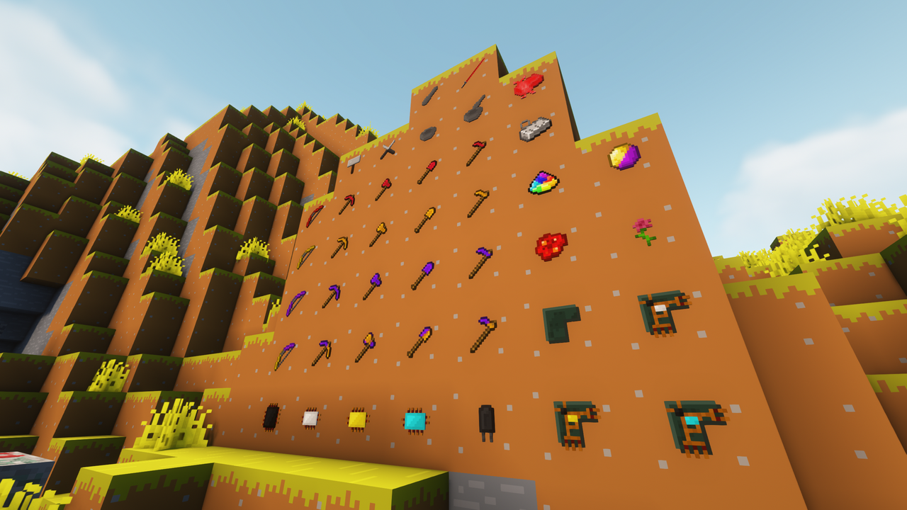 Some items from the mod(Alpha 0.1)