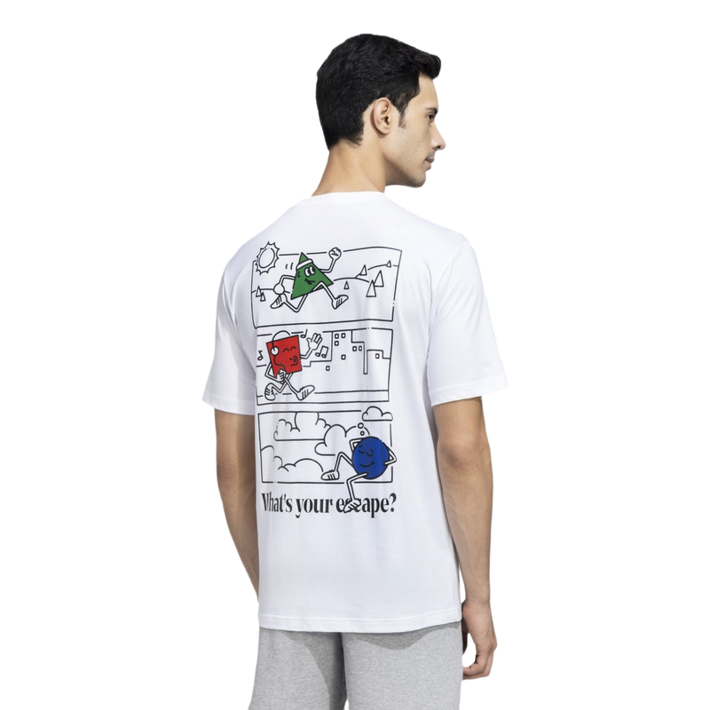 JN9508 3 APPAREL On Model Back View white