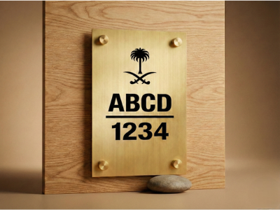 طلب لوحة رقم منزل